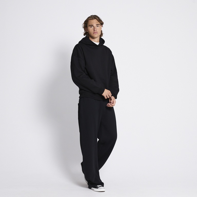 Heavy hoodie "Under" Black